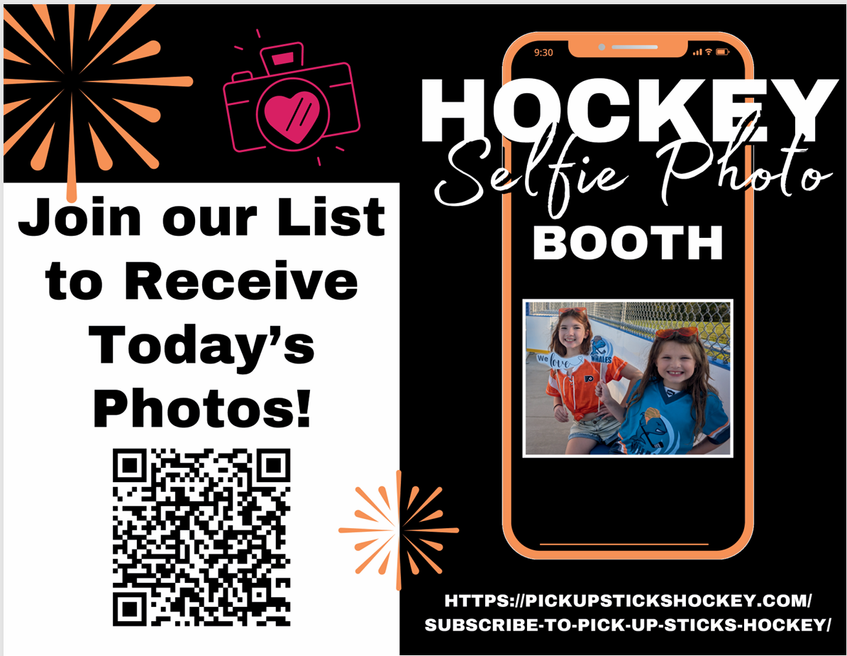 Hockey Selfie Photo Booth Signage