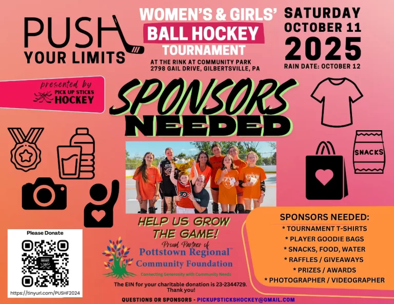 Women's Charity Tournament Sponsorship Request Flyer