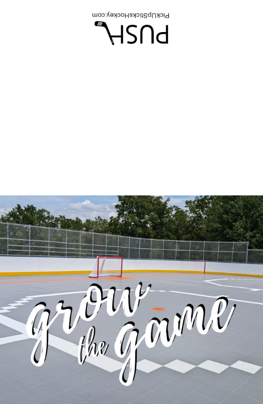 Grow the Game Hockey Rink Greeting Cards